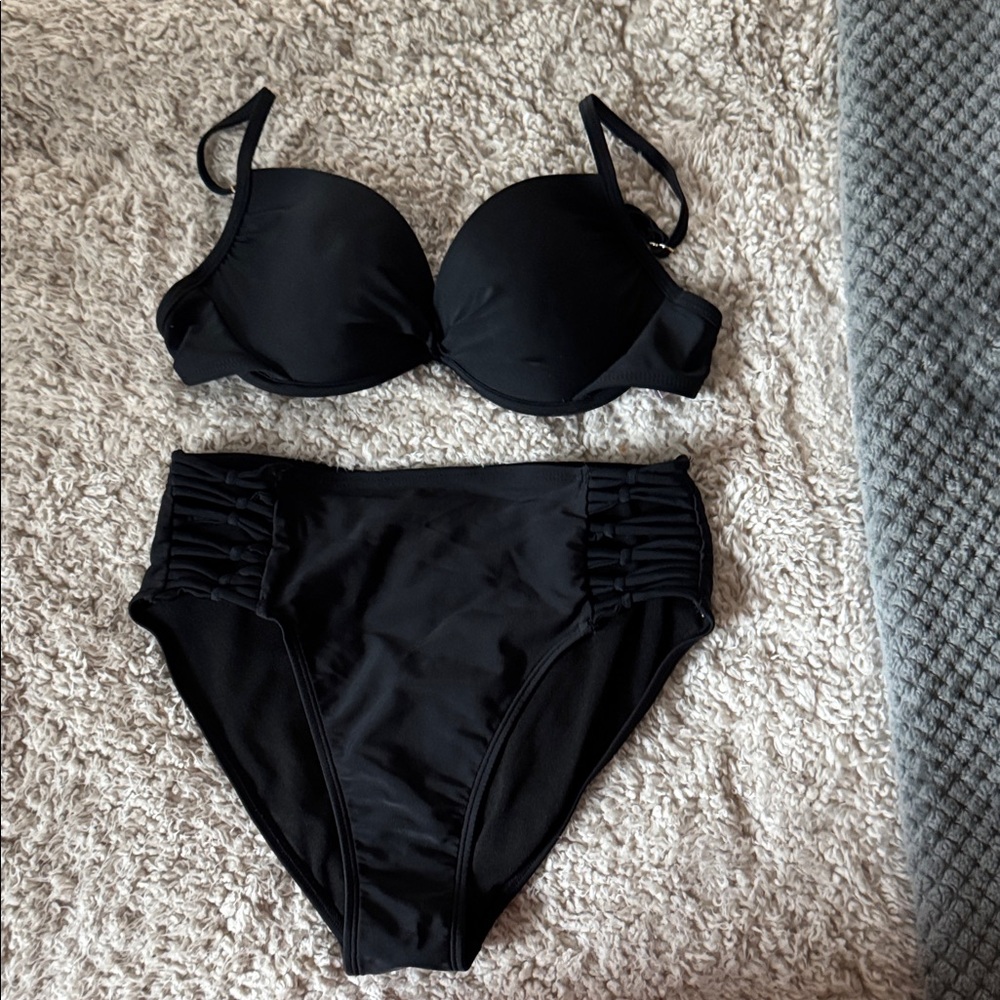 Xhilaration Elegant Black Bikini Set